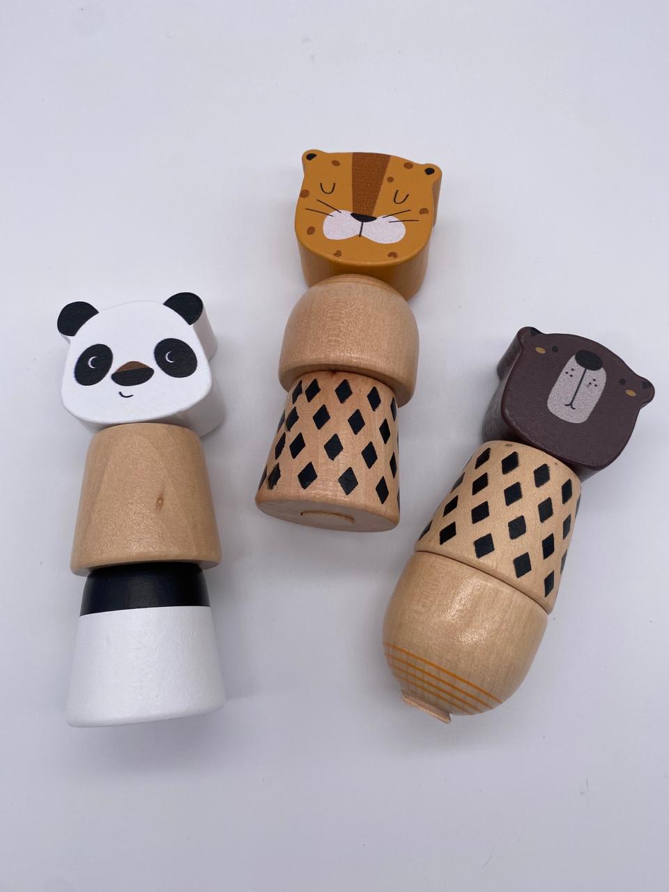 Wooden screw toy - Bear