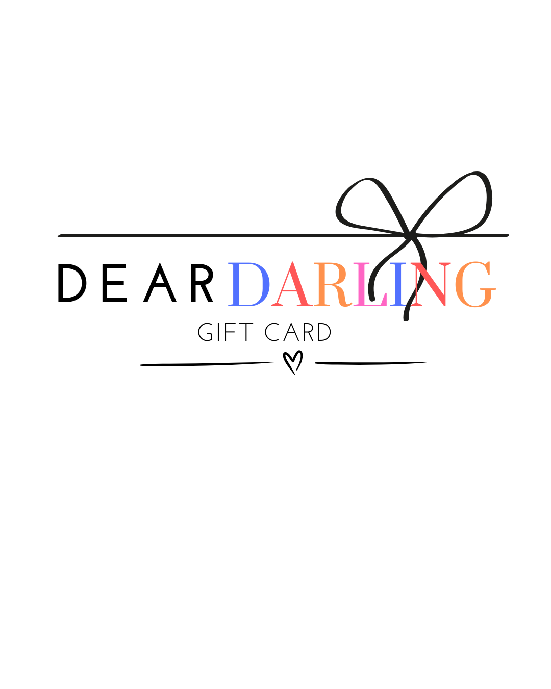 Dear Darling Gift Card