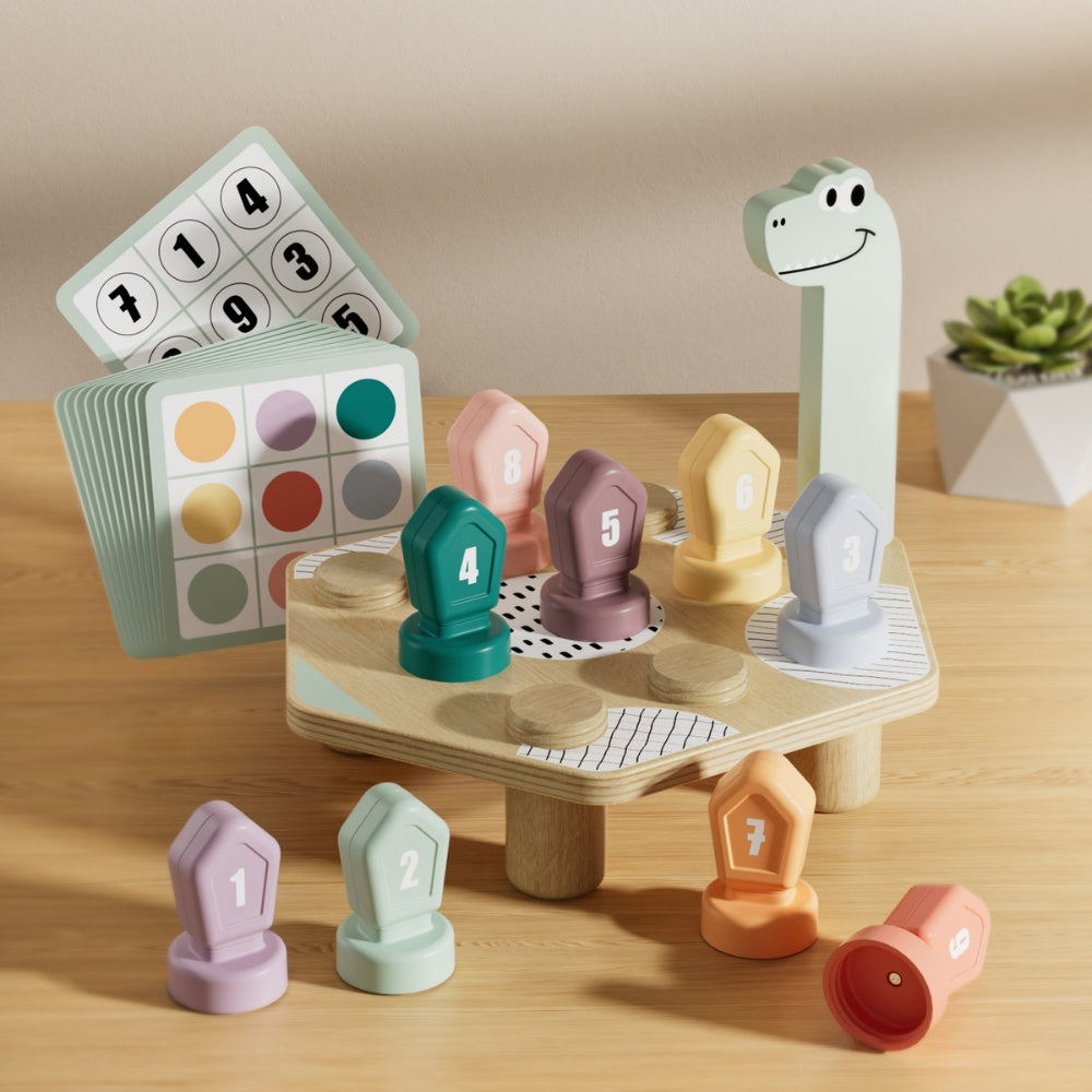 Dino Twist Game – Colour & Number Matching