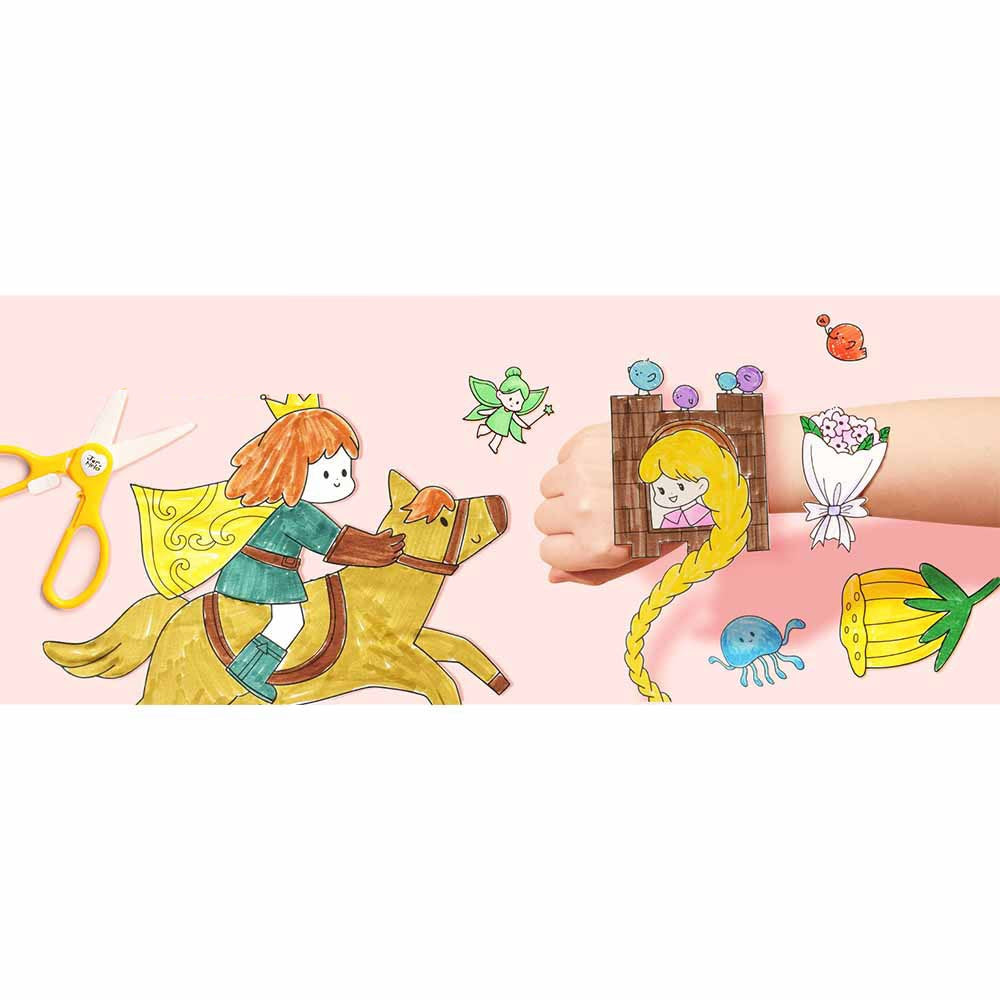 Fairy Tale Tear & Stick Colouring Paper Roll