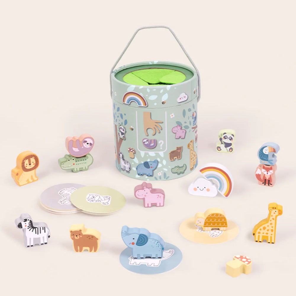 Animal Touch & Match Mystery Bucket