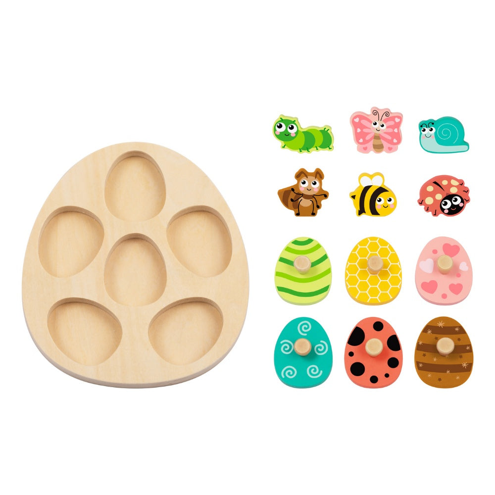 Multi-Layered Wooden Insect Puzzle