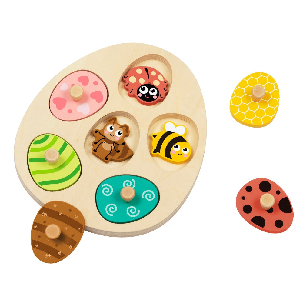 Multi-Layered Wooden Insect Puzzle